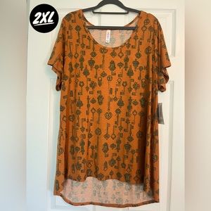 LuLaRoe Classic T - 2XL, Rust colored